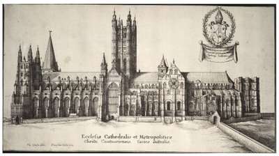 Kathedrale von Canterbury, Südseite von Wenceslaus Hollar